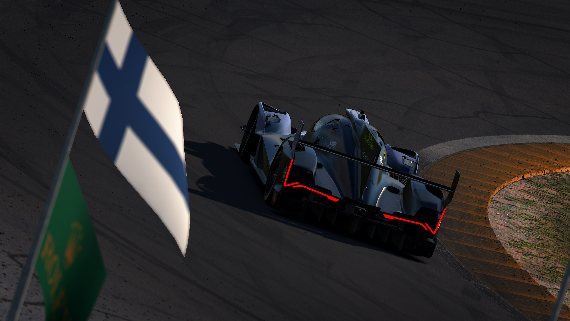 Endurotech Racing GT3 car at Daytona in endurance conditions