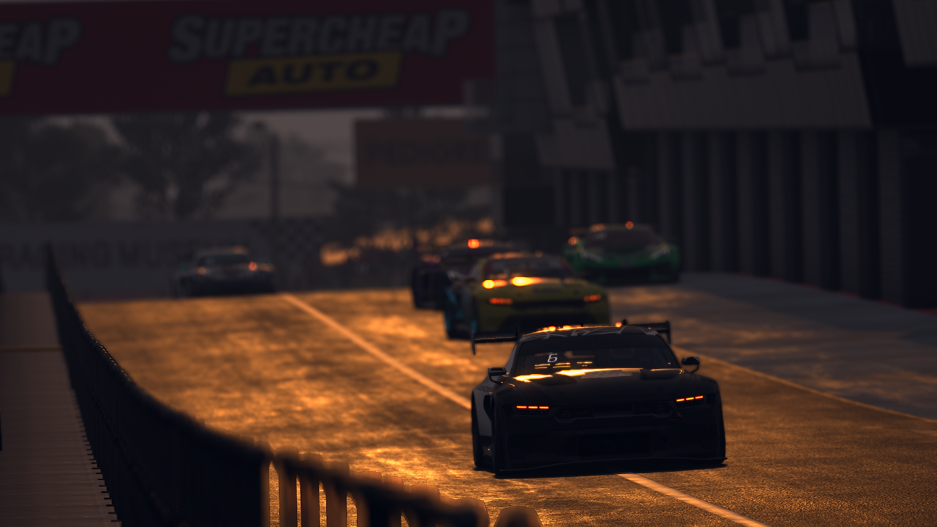 Endurotech Racing GT3 car during a pit stop in an endurance race