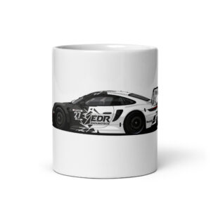 White glossy mug